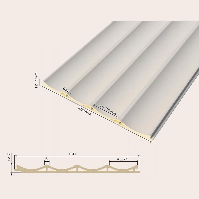 207 Pusty, wpuszczany panel karbowany z 4 siatkami