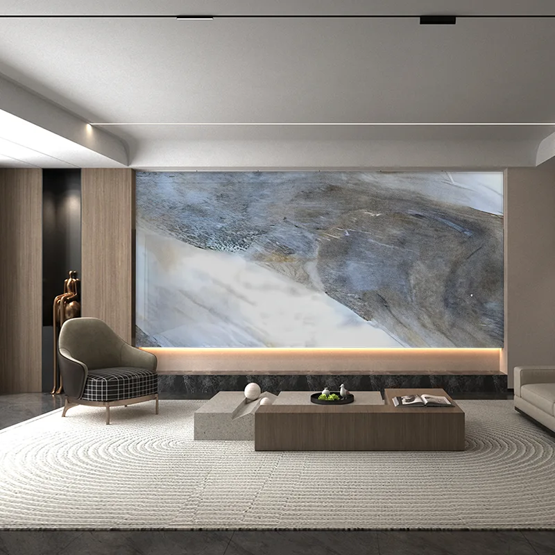 Panel ścienny z marmuru w tle Amazon Green i Blue Series