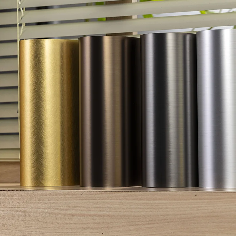 Panel ścienny z litego włókna bambusowego o metalowej teksturze