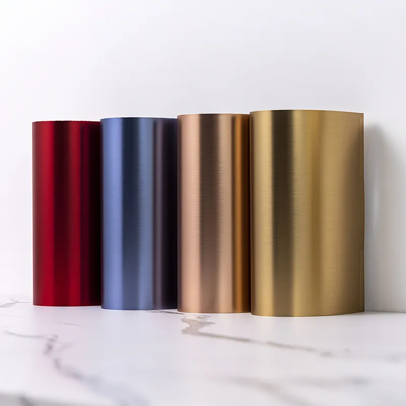 Panel ścienny z litego włókna bambusowego z metalową teksturą PET