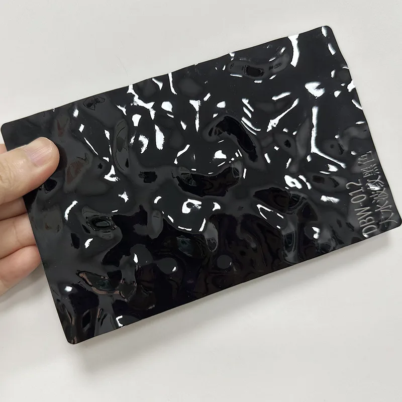 Panel ścienny z kryształu węglowego z falowaniem wody PET